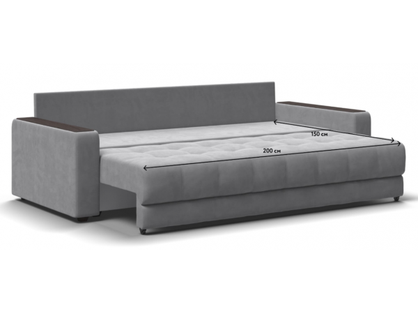 Диван BOSS 2.0 велюр Monolit сталь