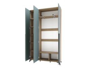 ЕВА Шкаф 1300 3С  Дуб Экспресив Муссон