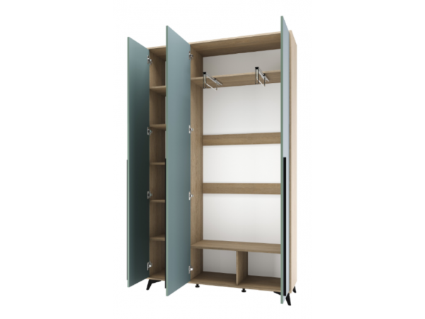 ЕВА Шкаф 1300 3С  Дуб Экспресив Муссон