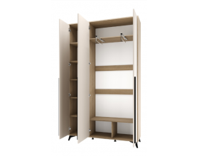 ЕВА Шкаф 1300 3С Дуб Экспресив Сатин