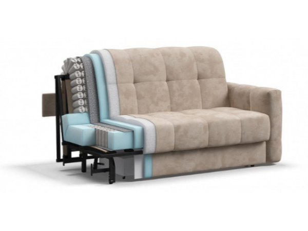 Диван BOSS Sleep 140 велюр Alkantara пепел