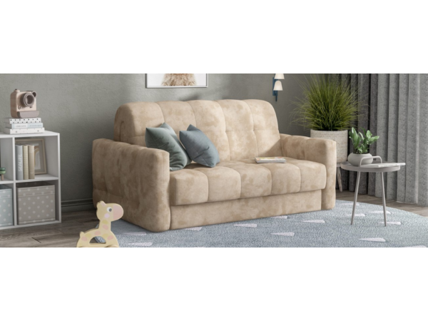 Диван BOSS Sleep 140 велюр Alkantara пепел