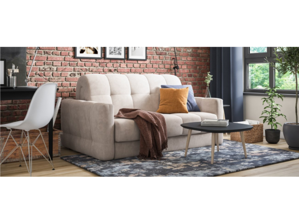 Диван BOSS Sleep 140 велюр MONOLIT Латте