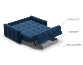 Босс Слип 140 диван Велюр Монолит синий