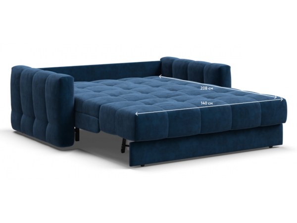 Диван BOSS Sleep 140 велюр Monolit синий