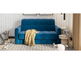 Босс Слип 140 диван Велюр Монолит синий