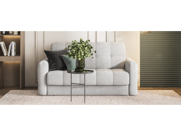 Диван BOSS Sleep 140 велюр Monolit сталь