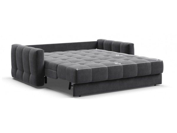 Диван BOSS Sleep 160 велюр Monolit серый Диван BOSS Sleep 160 велюр Monolit серый