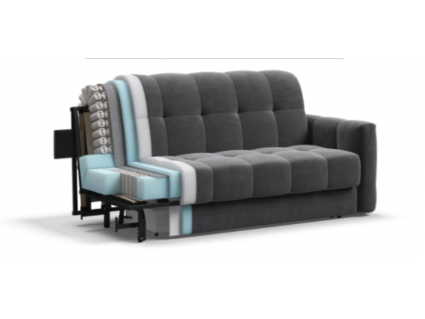 Диван BOSS Sleep 160 велюр Monolit серый Диван BOSS Sleep 160 велюр Monolit серый