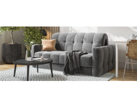 Босс Слип 160 диван Велюр Монолит серый