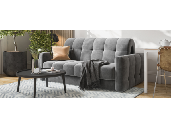 Диван BOSS Sleep 160 велюр Monolit серый Диван BOSS Sleep 160 велюр Monolit серый