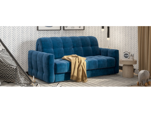 Диван BOSS Sleep 160 велюр Monolit синий Диван BOSS Sleep 160 велюр Monolit синий