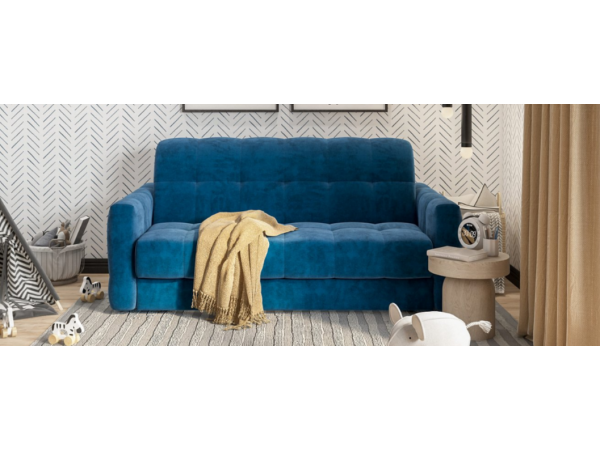Диван BOSS Sleep 160 велюр Monolit синий Диван BOSS Sleep 160 велюр Monolit синий