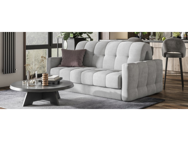 Диван BOSS Sleep 160 велюр Monolit сталь