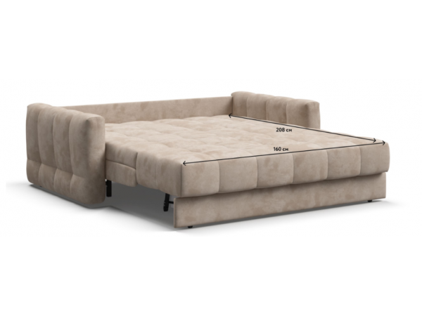 Диван BOSS Sleep 160 велюр Alkantara пепел