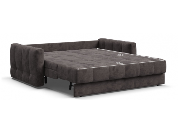 Диван BOSS Sleep 160 велюр Alkantara серый