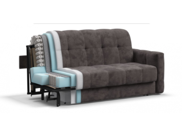 Диван BOSS Sleep 160 велюр Alkantara серый