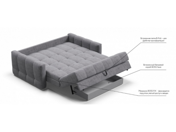 Диван BOSS Sleep 160 велюр Роял агат Диван BOSS Sleep 160 велюр Роял агат