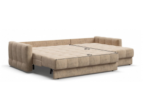 Босс Слип 160 угловой диван Велюр Роял шампань