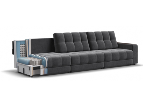 Диван BOSS GRAND Велюр Monolit серый Диван BOSS GRAND Велюр Monolit серый