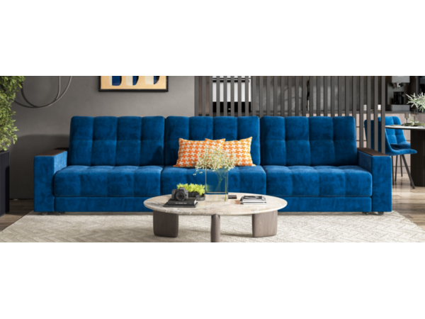 Диван BOSS GRAND Велюр Monolit синий Диван BOSS GRAND Велюр Monolit синий