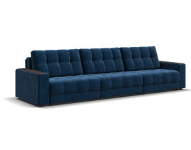 Босс Гранд диван Велюр Монолит синий