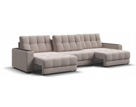 Босс Гранд диван Велюр Монолит латте