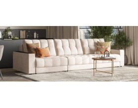 Босс Гранд диван Велюр Монолит латте