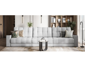 Босс Гранд диван Велюр Монолит сталь