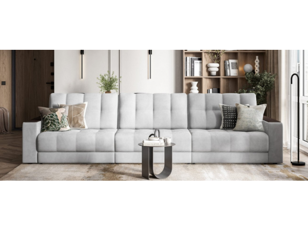 Диван BOSS GRAND Велюр Monolit сталь