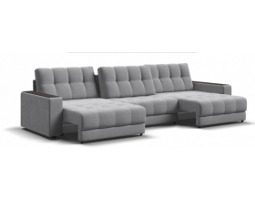 Босс Гранд диван Велюр Монолит сталь