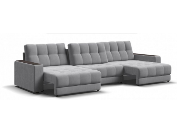 Диван BOSS GRAND Велюр Monolit сталь