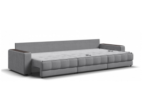 Босс Гранд диван Велюр Монолит сталь