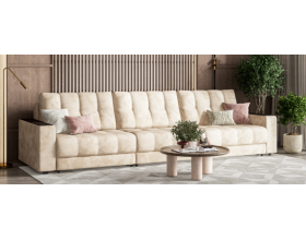 Босс Гранд диван Велюр Алькантара пепел