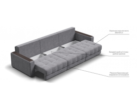 Босс Гранд диван Велюр Роял агат