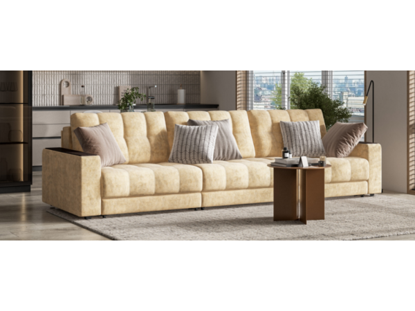 Диван BOSS GRAND Велюр Роял шампань