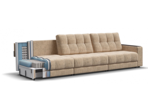 Диван BOSS GRAND Велюр Роял шампань