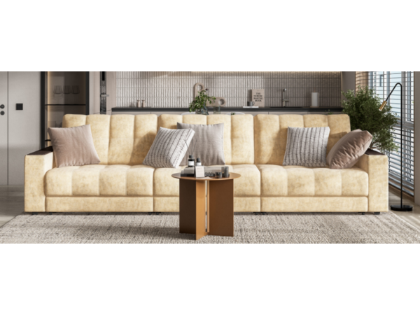 Диван BOSS GRAND Велюр Роял шампань