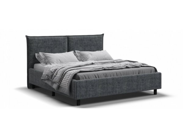 Кровать ЛЕО 160*200 Шенилл IQ серая