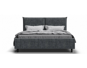 Лео Кровать 160*200 Шенилл Смарт серый