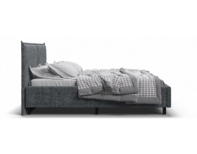 Лео Кровать 160*200 Шенилл Смарт серый