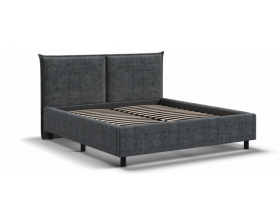 Лео Кровать 160*200 Шенилл Смарт серый