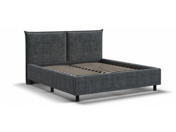 Кровать ЛЕО 160*200 Шенилл IQ серая