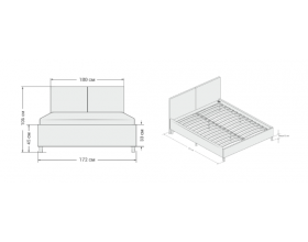 Лео Кровать 160*200 Шенилл Смарт серый