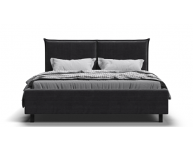 Лео Кровать 160*200 Вельвет Корд графит