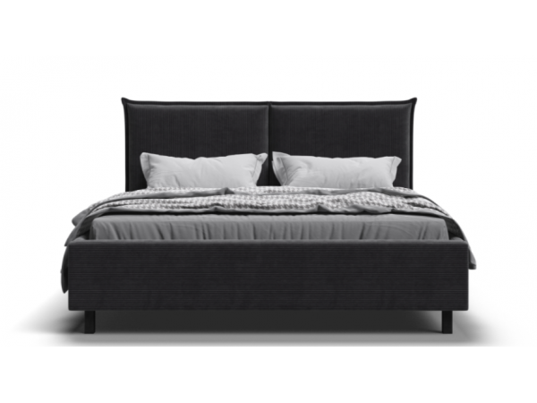 Кровать ЛЕО 160*200 Вельвет CORD графит