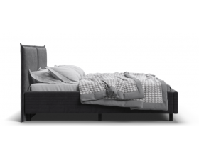 Лео Кровать 160*200 Вельвет Корд графит