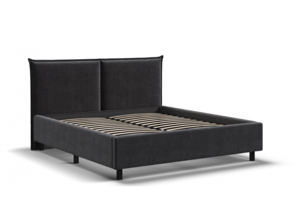Кровать ЛЕО 160*200 Вельвет CORD графит