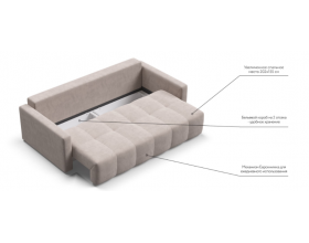 Босс Тренд диван Велюр Монолит латте