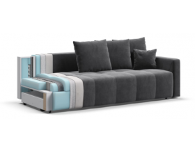 Босс Тренд диван Велюр Монолит серый